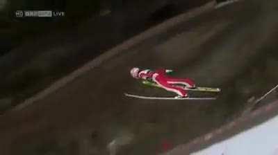 This is the World record for the longest ski jump - 253.5 m (832 ft), set by Stefan Kraft at Vikersundbakken in Vikersund, Norway.