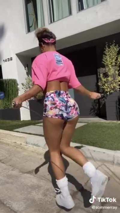 WCGW Jumping rope on this uneven pavement?