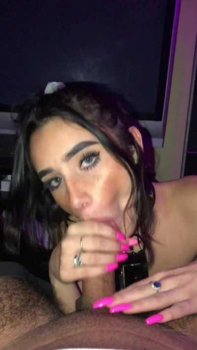 Looking Adorable While She Sucks That Dick