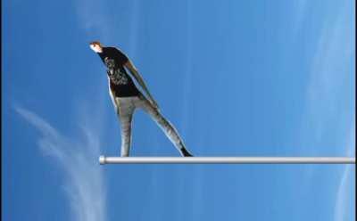 Flag of Man but he's gone crazy and can't control his body anymore