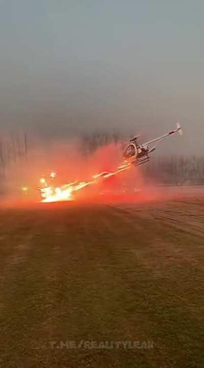 Girls with a helicopter - Ooooh, faster commuting. Boys with a helicopter...