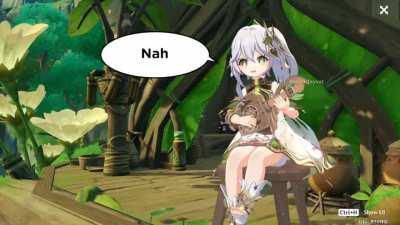 Nahida singing the lazy song