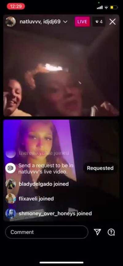 Flashed this baddie on ig live