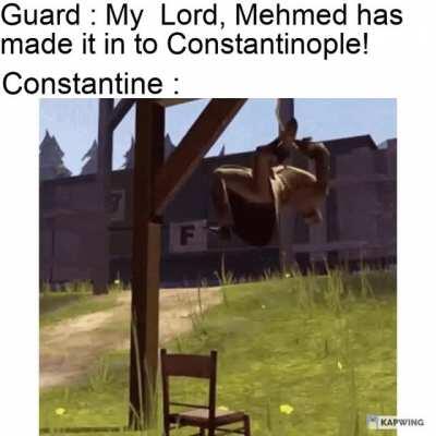 The fall of Constantinople was sad