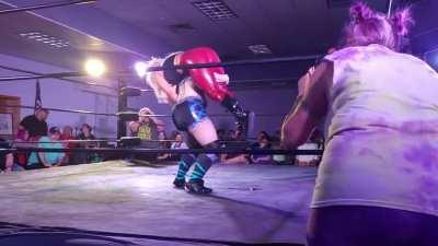 Riley Shepard fireman carries Nikii Duke