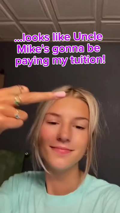 Your douchebag older brother goads your daughter into betting on the election 