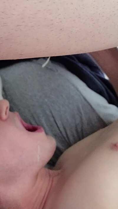 I gave myself a facial and a mouthful