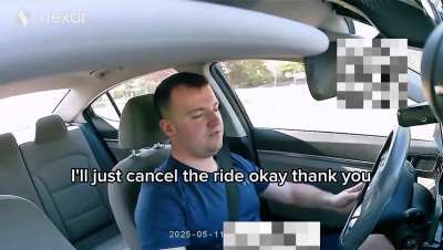 Rideshare driver calls passenger the n-word after they disagree on a charging issue.