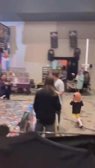 Anya chasing Jack Sparrow