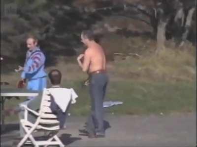 Home video of Putin's vacation in Finland in the 1990s