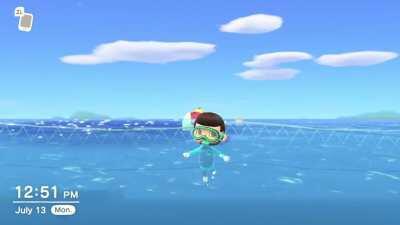 Please enjoy this video of Pascal calmly swimming by while 