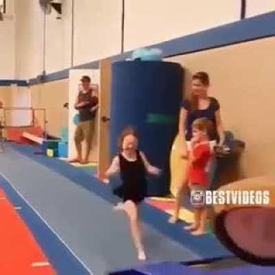 Missing the springboard.