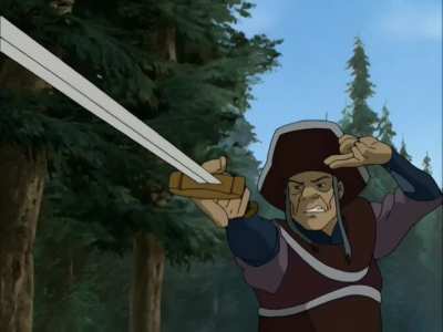 Why is this one random pirate captain such a competent non bender?