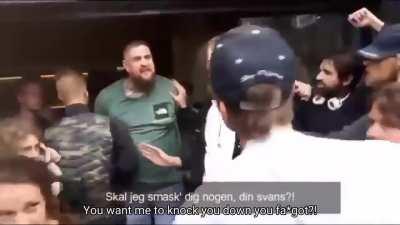 WCGR trying to stop someone from entering McD