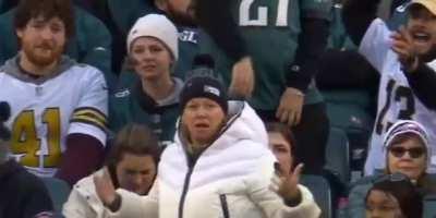 Eagles Woman needs a statue outside The Linc ASAP!