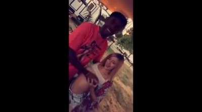 Girl moves Tyler the Creators hand over her tits