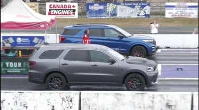 Dodge Durango Hellcat Vs Ford Explorer ST