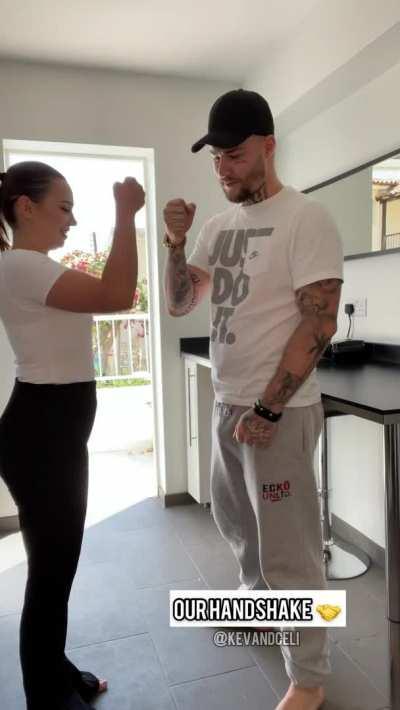 Our new handshake 😋