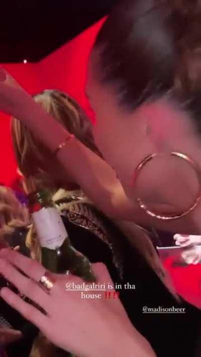 Madison's pure face of joy on seeing Rihanna 