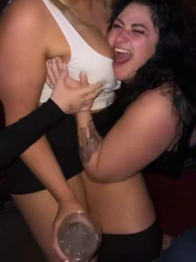 WILD.... Sucking her at the party