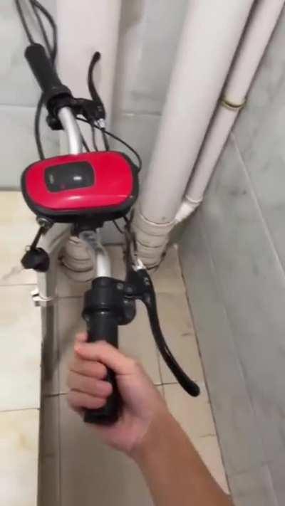 I would add a bike bell to let people know Iâm done and about to flush.