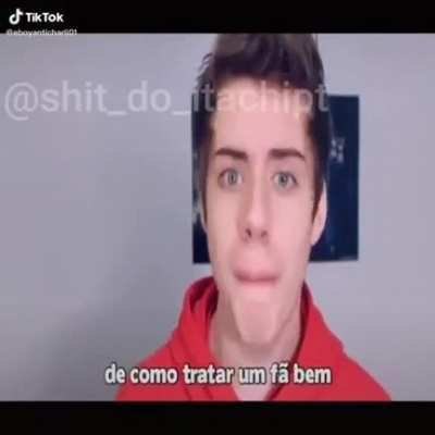 Dexa eu te dar uma aula de como se tratar um fã bem