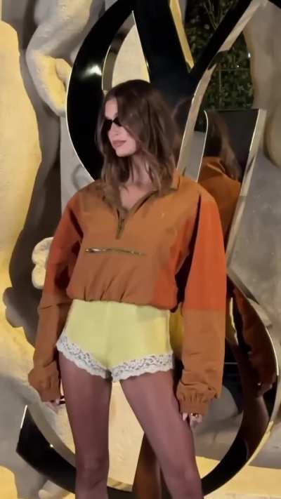 Hailey has touched down for Paris Fashion Week! The star arrived to Saint Laurent’s Spring 2026 Show with lacey shorts to match - IG September 2025