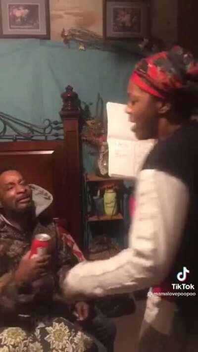 Auntie tryna help unc get right but this nigga buggin 🙄😭😭😭🤪🤪💀💀🤓‼️‼️