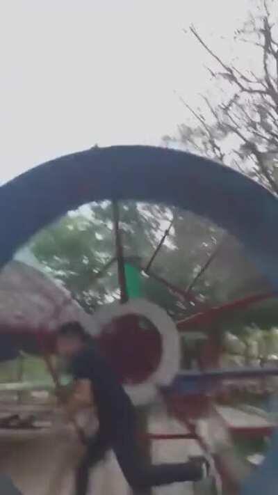WCGW if I try to run on a human sized hamster wheel