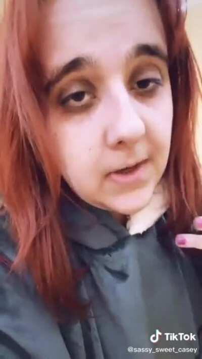 A laugh track also played when she was born