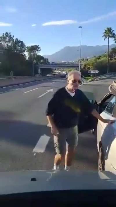 A bit of road rage from Spain