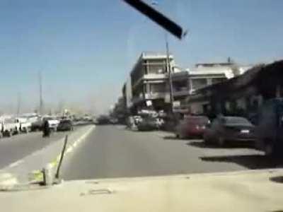 How a HUMVEE was driven in Baghdad