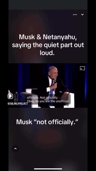 The disrespect! Bibi calls Musk the president