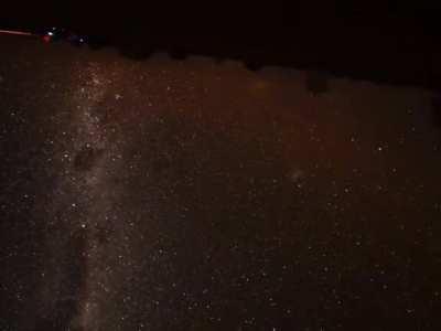 A full rotation of the Earth visualised by stabilising the sky over a 24 hour period .......jk /s