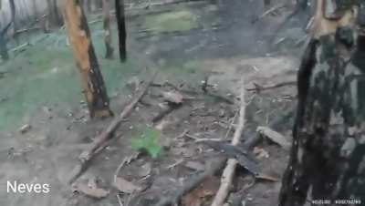 Compilation of RPG's being fired by International Legion at Russian positions, u/k location (possibly Kreminna or Serebryansky forest)