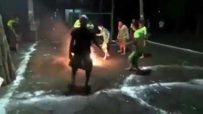 essa partida pegou fogo