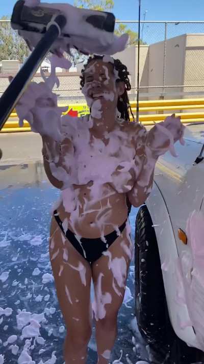 Fun in the carwash