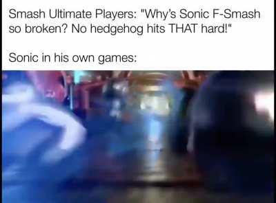 I keep forgetting that Sonic is a lot stronger that we give him credit for.