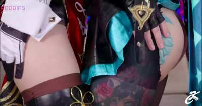 Lynette and Beidou by KsuColt and Fiftiweive69 [Genshin Impact]