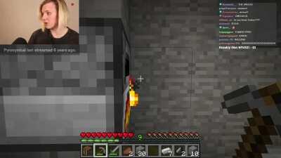 Pyro showing off his gorgeous hair