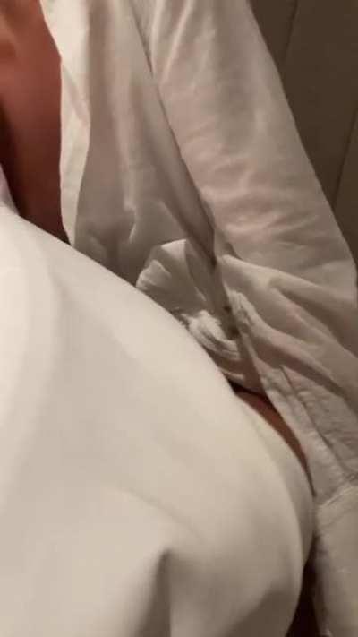 Naked in hotel restaurant