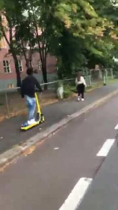Sexual assault on a scooter