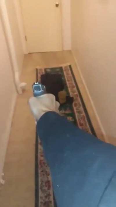 Hallway counts as a firing range