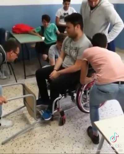 When the F1 kid breaks his leg