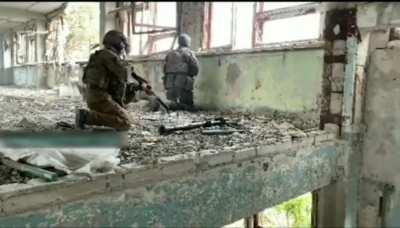 Ukrainian forces fighting in the Azot factory in severodonetsk