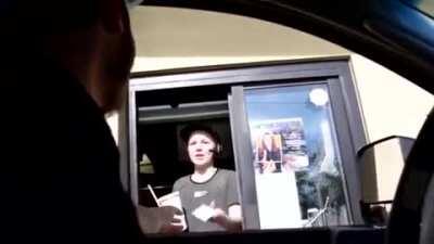 Pranksters use an air horn to prank a McDonald's worker, proper justice follows