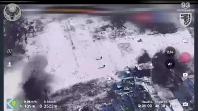 FPV drones of the Black Raven unit of the 93rd brigade hit 2 Osa air defense systems. February 2025, location not disclosed.