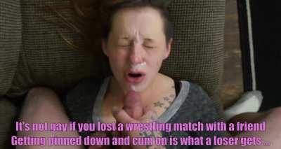 Wrestling ain't gay!