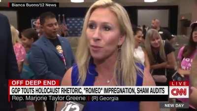 John Berman rips into Marjorie Greene's lunatic statements