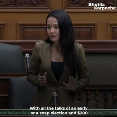 MPP Bhutila Karpoche to Ford: “The people of this province are not stupid”.